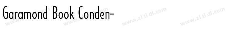 Garamond Book Conden字体转换
